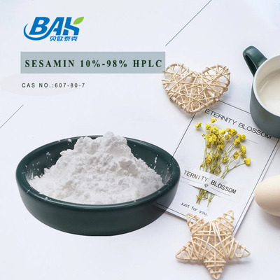 CAS 607-80-7 Liver Protection Supplement Sesamin Powder 10% - 98%