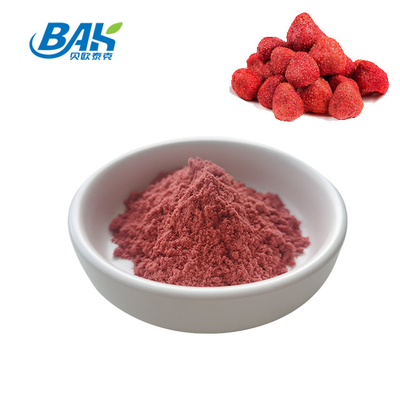 Natural Fruit And Vegetable Powders Freeze Dried Strawberry Powder 95% Pass 80 Mesh