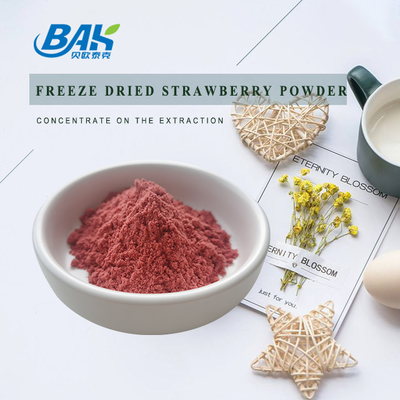 Natural Fruit And Vegetable Powders Freeze Dried Strawberry Powder 95% Pass 80 Mesh