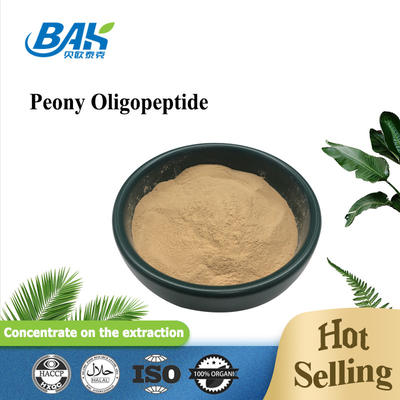 98%  Peony Peptide Protein Powder Light Yellow Raw Materials For Anti Oxidant