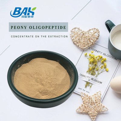 98%  Peony Peptide Protein Powder Light Yellow Raw Materials For Anti Oxidant