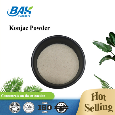 Konjac Weight Loss Supplement Powder 80-98% By UV Light Yellow Fine Powder