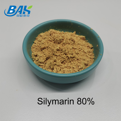 Milk Thistle Extract Cas 84604-20-6 Crystalline Powder C25H22O10