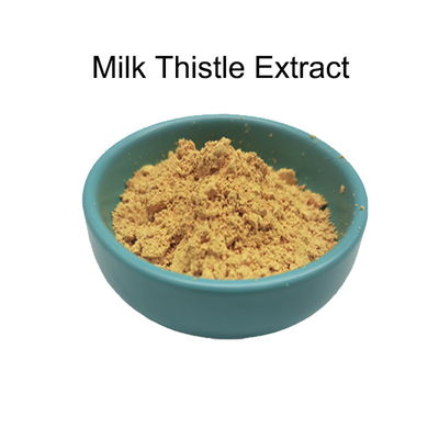 Milk Thistle Extract Cas 84604-20-6 Crystalline Powder C25H22O10