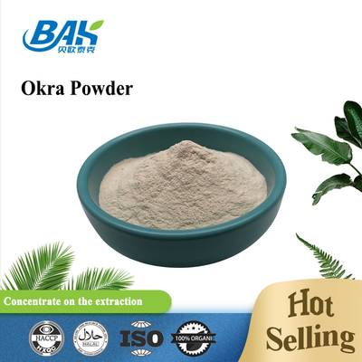 Food Grade Fruit And Vegetable Powders Okra Powder 5% Polyphenol