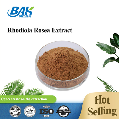 Rosavin 1%-10% Rhodiola Rosea L Red Brown Powder Supplement