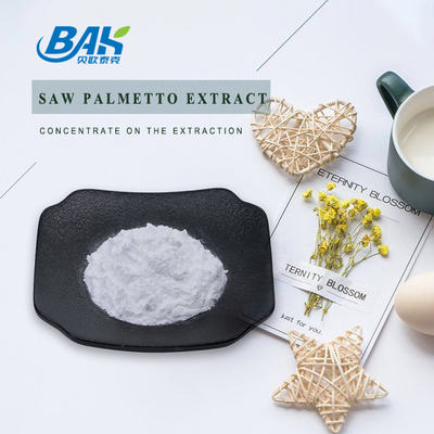 Factory Supply Saw Palmetto Extract 25% 35% 45% Fatty Acids Serenoa Repens White Powder