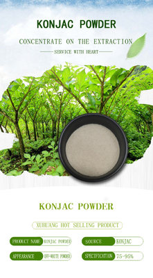 Konjac Weight Loss Supplement Powder 80-98% By UV Light Yellow Fine Powder