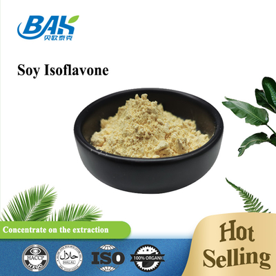 Soy Isoflavone Womens Health Supplement Light Yellow Powder 20% 60% 80%