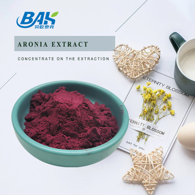 BAK Aronia Extract 25% Anthocyanin Extract Supplement Purple Red Powder