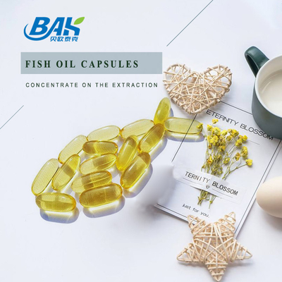 Fostering Retina Fish Oil Capsule Transparent Yellow Softgel