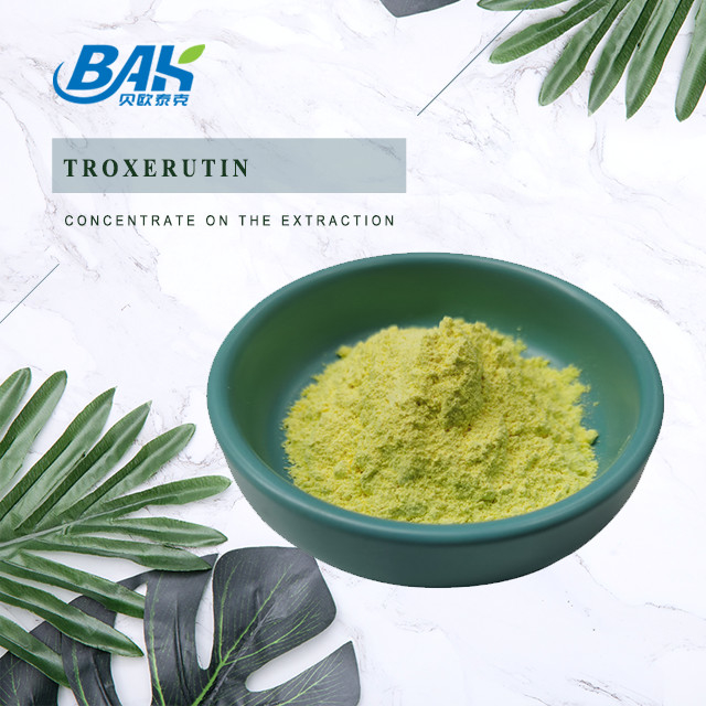 BAK Manufacture Troxerutin Immune Enhancing Supplements Yellow Powder CAS 7085-55-4 1.65g/Cm3